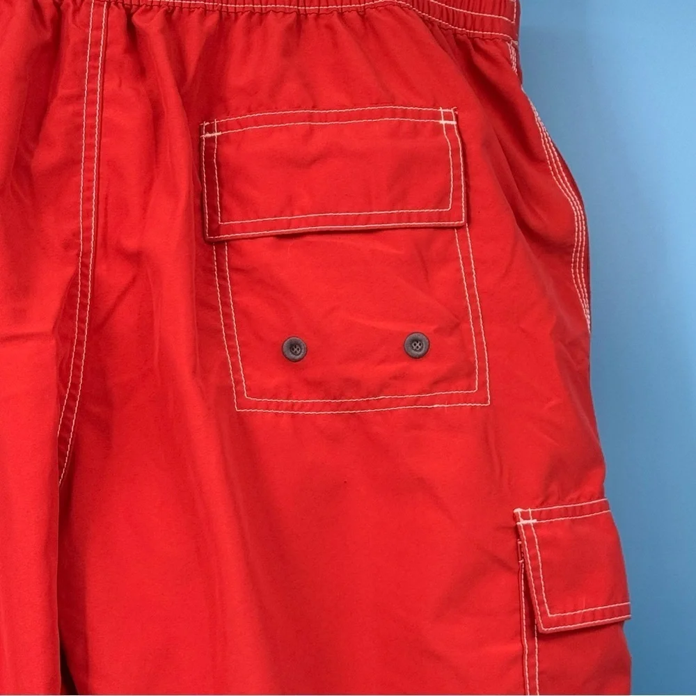 Tommy Bahama Red Board Shorts with Classic Surf Style